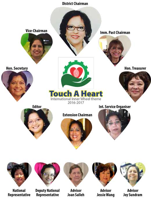 International Inner Wheel District 330 Executive Committee, Advisors and National Representative