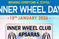 10 Jan 2026. Inner Wheel Club of Apsaras. Celebrating 102 years of friendship and service.