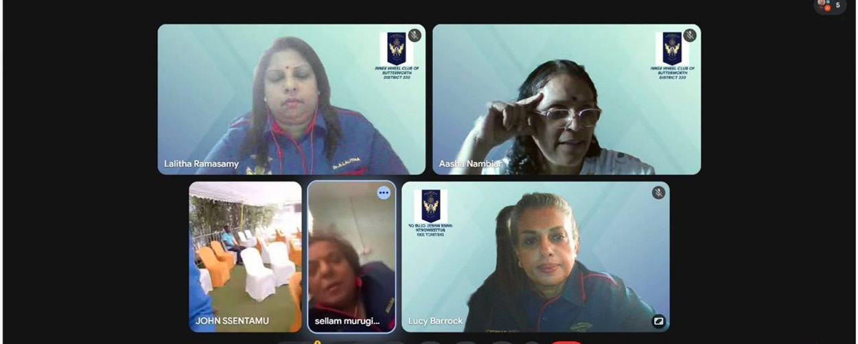 A computer screen with six different people on it, all wearing blue shirts.
AI generated content