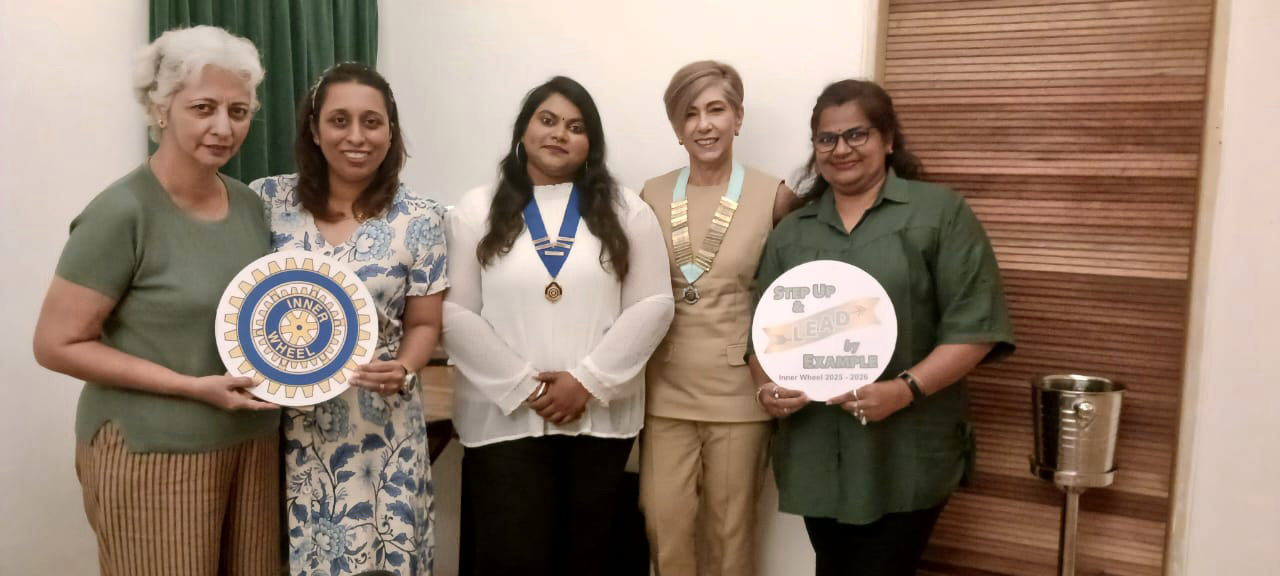 Five women pose for a picture, holding plates and medals.
AI generated content