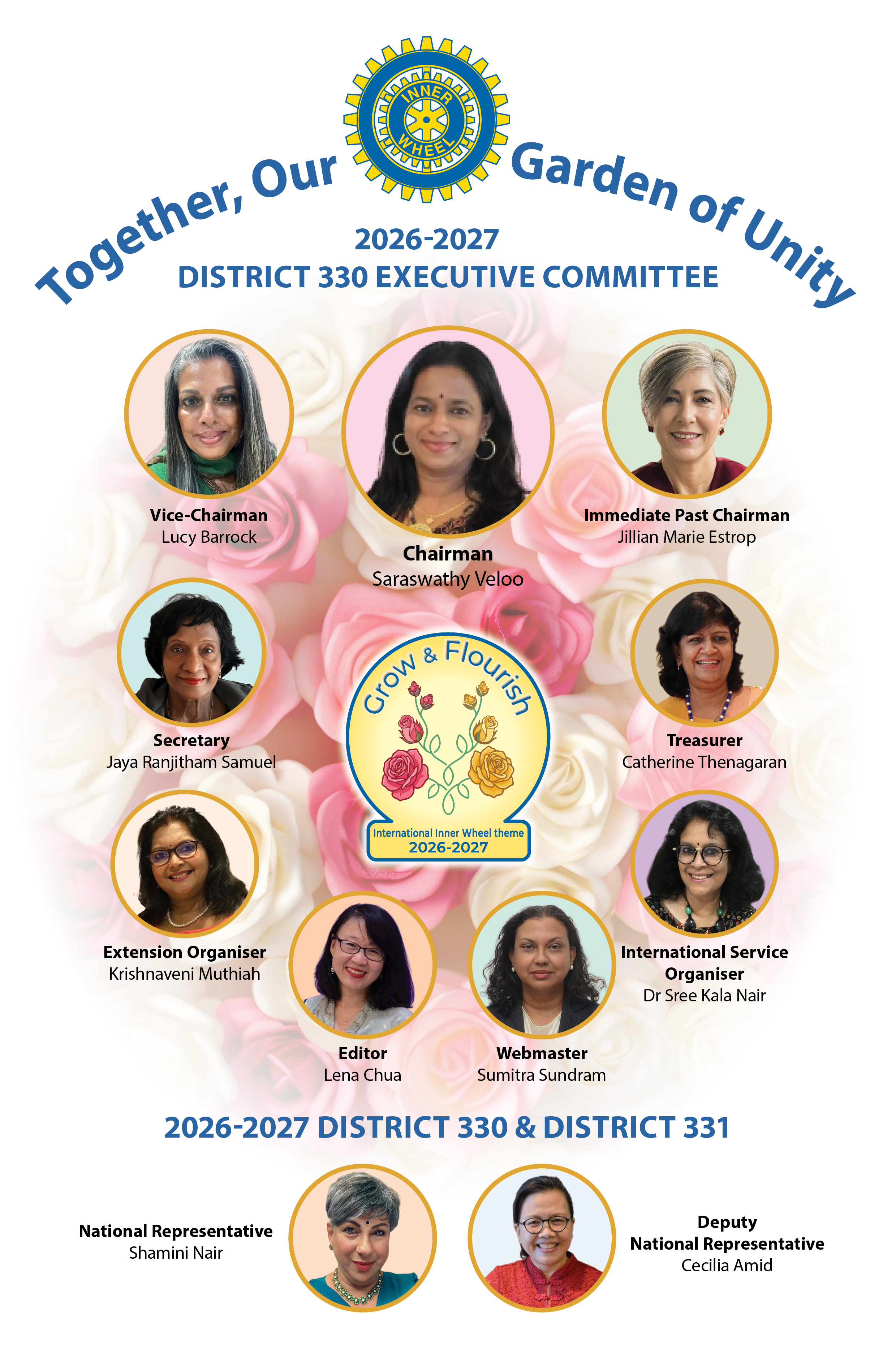 Inner Wheel District 330, 2025-2026 Team