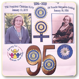 International Inner Wheel President 10 Jan 2019. Christine Kirby visits Penang, Malaysia, District 330